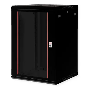 ROLINE 19-Zoll Wandgehäuse Basic Plus 18HE, 600x600 BxT schwarz