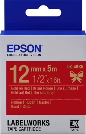 Epson LabelWorks LK-4RKK - Seidig - Gold
