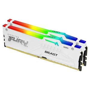 Kingston Technology FURY Beast 32GB 6000MT/s DDR5 CL30 DIMM (2er-Kit) White RGB EXPO