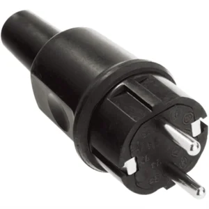 BACHMANN Vollgummistecker schwarz Typ442, IP44