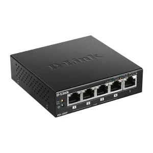 D-Link DGS-1005P/E 5-Port PoE+ Switch Gigabit, 4 PoE+ Ports, 60W