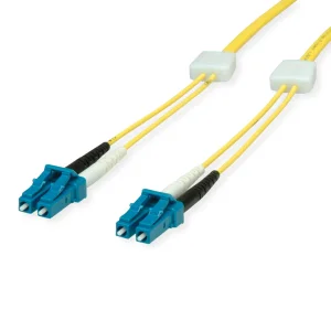 EasyLan LWL-LED-Patchkabel duplex 9/125µm OS2, LC/LC, gelb, 7,5 m