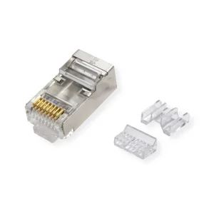 ROLINE Modular Plug geschirmt Cat.6A (Class EA), für Massiv-/Litzendraht, 10 St.