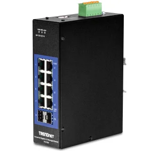 TRENDnet TI-G102i DIN-Rail Switch 10-Port Industrial Gigabit L2