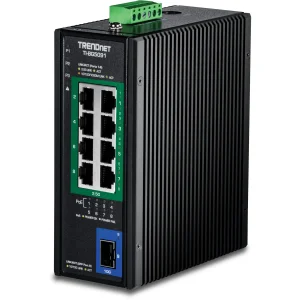 TRENDnet TI-BG5091 Industrial DIN-Rail Switch 2,5G 9-Port PoE++ mit 10G Ports