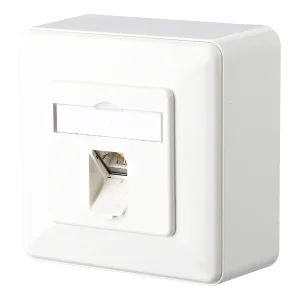 METZ CONNECT E-DAT C6A 1 Port AP, reinweiß