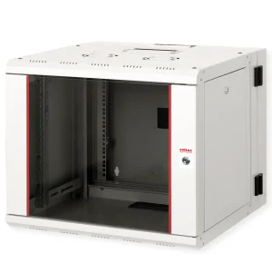 ROLINE 19-Zoll Wandgehäuse Pro 9 HE, 600x600 BxT zweiteilig schwenkbar grau