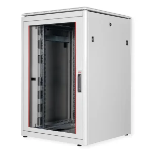 ROLINE 19-Zoll Netzwerkschrank Pro 22 HE, 800x800 BxT Glastür grau