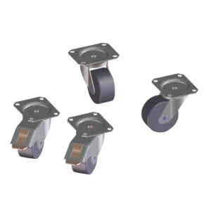 Rollensatz Serverschrank, Sockelmontage