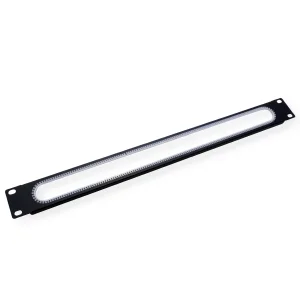 VALUE 19-Zoll-Kabeldurchführung 1 HE, mit Kantenschutz, schwarz