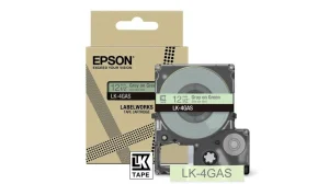 Epson LabelWorks LK-4GAS - Grau auf Grün
