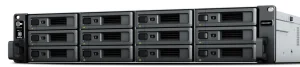 Synology RackStation RS2423RP+ NAS & Speicherserver Rack (2U) Eingebauter Ethernet-Anschluss Schwarz, Grau V1780B