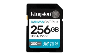 Kingston 256GB SDXC Canvas Go Plus Gen4