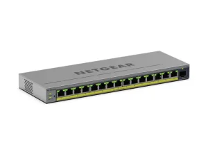 Netgear 16PT GB Plus Switch W/PoE+ GS116