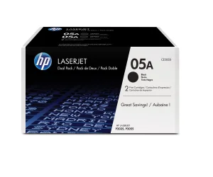 HP 05A 2er-Pack Schwarz Original LaserJet Tonerkartuschen