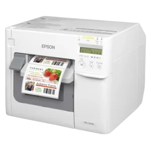 Epson ColorWorks C3500, Cutter, Disp., USB, Ethernet, NiceLabel, weiß