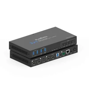 2x1 Dual Screen USB-C / HDMI KVM Switcher - 40G