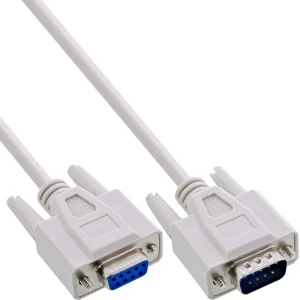 InLine® Serielle Verlängerung, 9pol Stecker / Buchse, vergossen, 1:1 belegt, 3m
