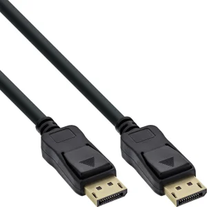 InLine® DisplayPort Kabel, schwarz, vergoldete Kontakte, 0,3m