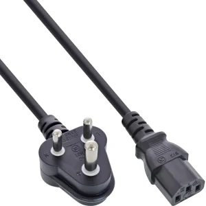 35er B-Pack InLine® Netzkabel, Netzstecker Südafrika / Kaltgeräte ST C13, 1,8m