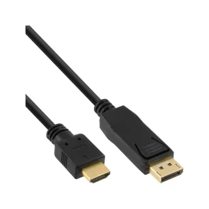 20er B-Pack InLine® DisplayPort / HDMI Konverter Kabel, schwarz, 3m