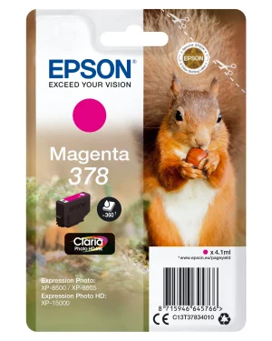 Epson Singlepack Magenta 378 Claria Photo HD Ink