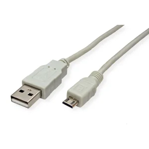 Standard USB 2.0 Kabel, USB A ST - Micro USB B ST, 3 M