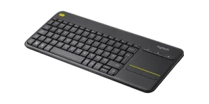 Wireless Touch Keyboard K400 UK Lay-Out Plus Black