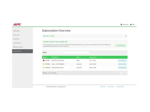 APC 1-UPS Standard 3Y Plan SmartConnect