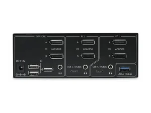 STARTECH Dual-Monitor DP KVM Switch 8K