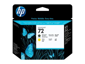 HP 72 Druckkopf schwarz matt und gelb